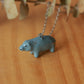 Hippopotamus necklace