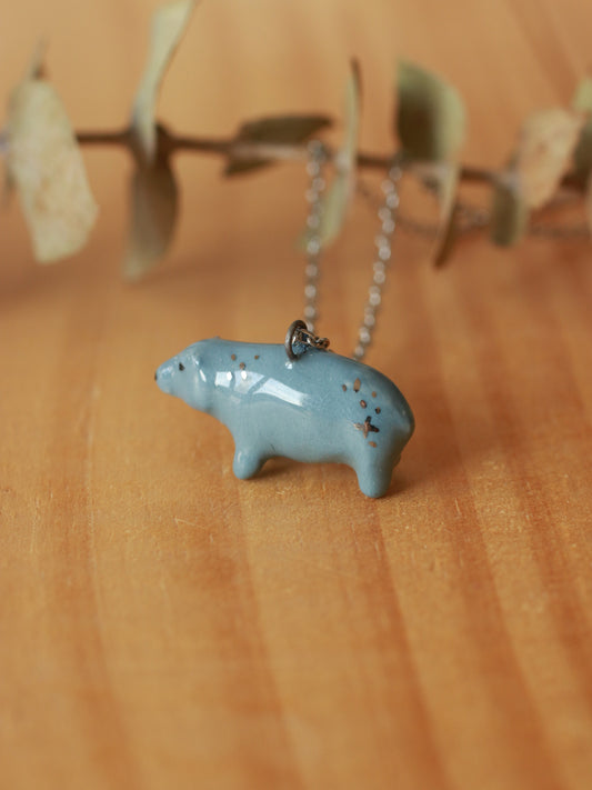 Hippopotamus necklace