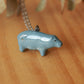 Hippopotamus necklace