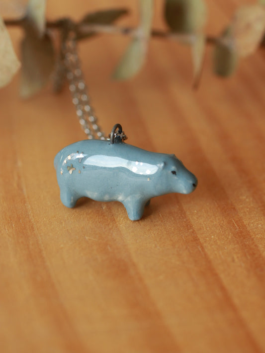 Hippopotamus necklace