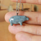 Hippopotamus necklace