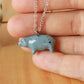Hippopotamus necklace