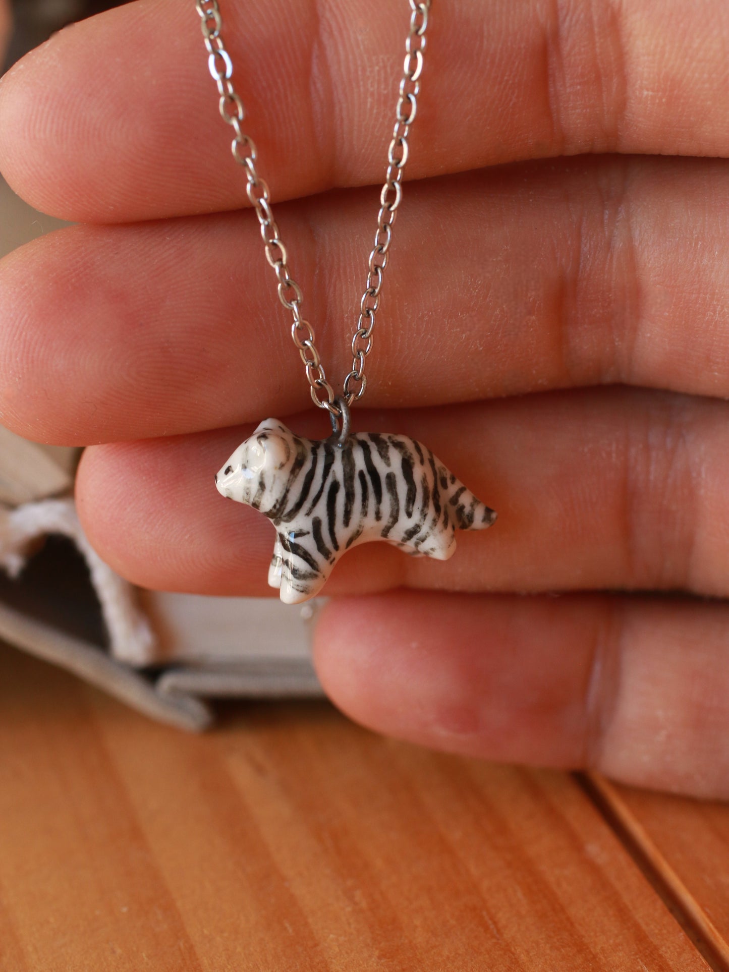 White Tiger necklace
