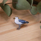 Seagull pin - wooden Seagull brooch