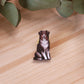 Australian shepherd pin - wooden dog brooch