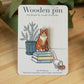 Orange tabby cat pin