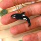 Orca necklace - killer whale pendant