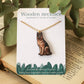 German shepherd necklace - wooden dog pendant