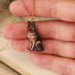 German shepherd necklace - wooden dog pendant