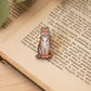 Tiger pin - wooden tiger brooch