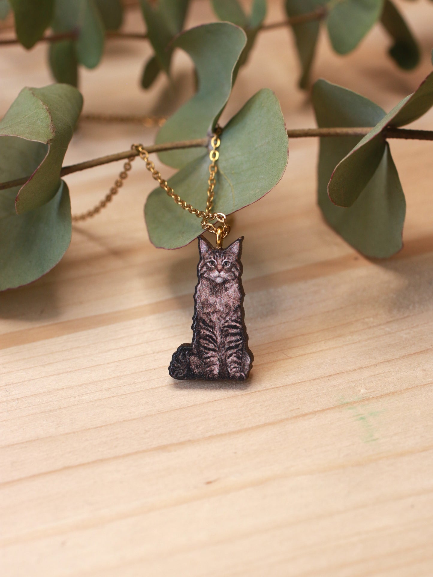 Maine coon cat necklace