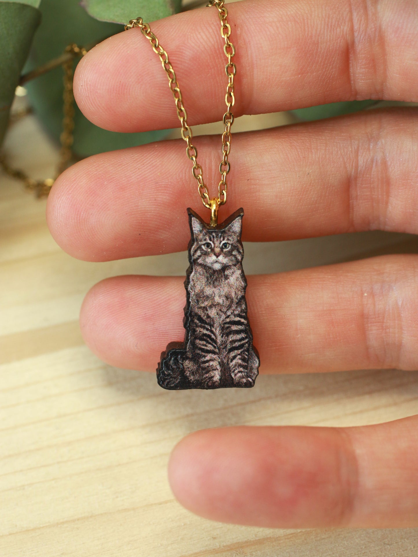 Maine coon cat necklace