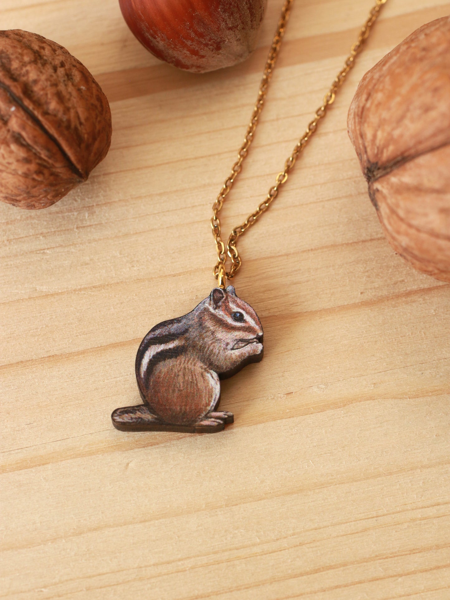 Chipmunk necklace