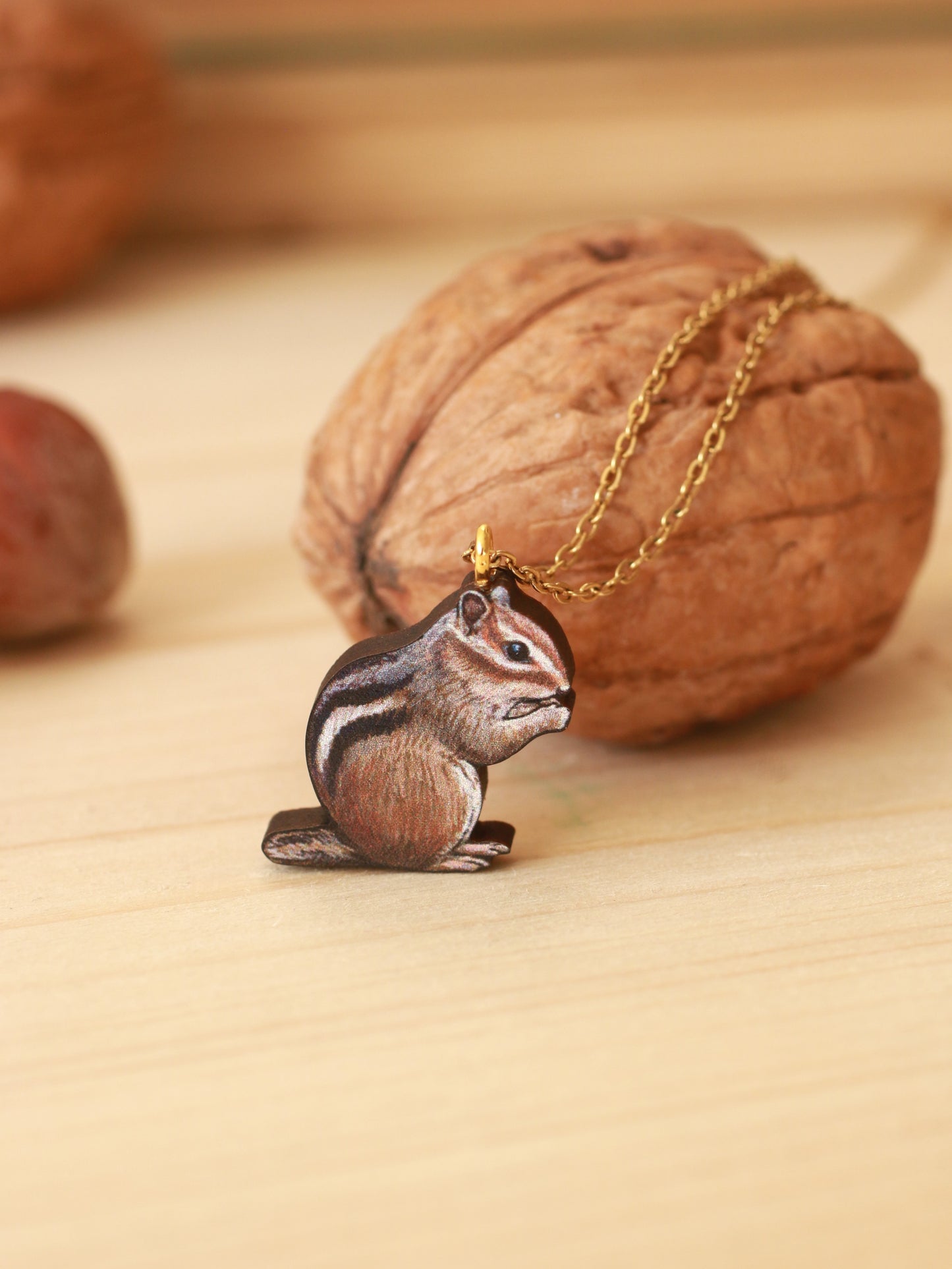 Chipmunk necklace