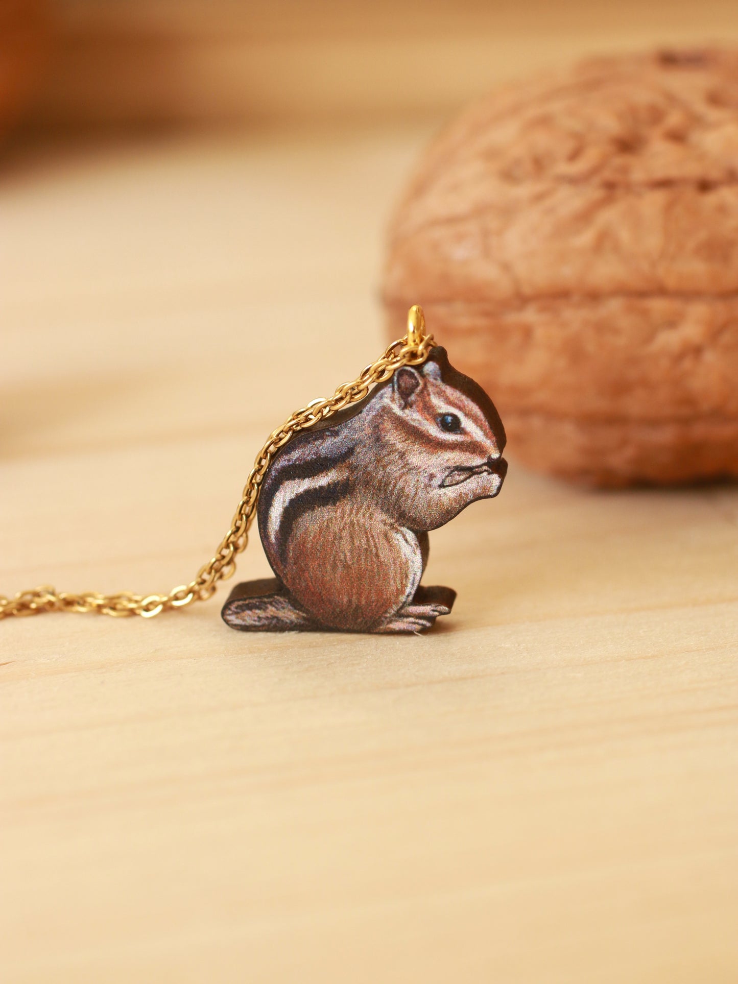 Chipmunk necklace