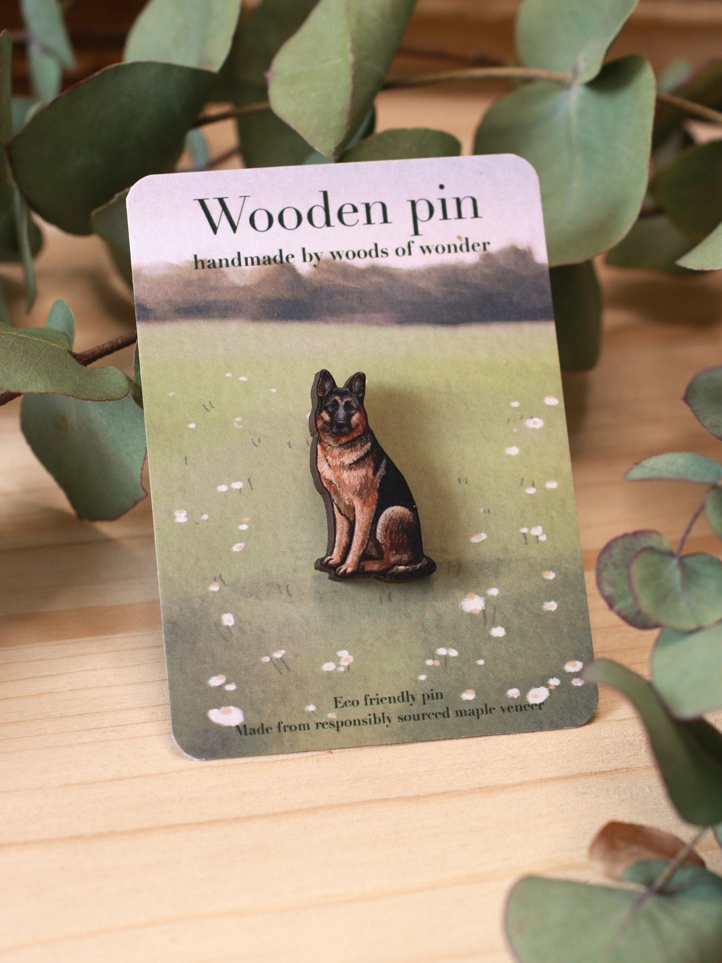 German shepherd pin