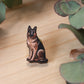 German shepherd pin