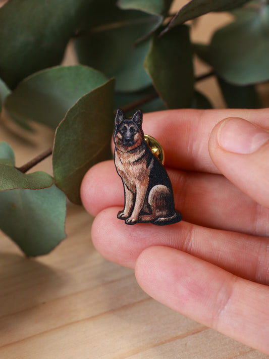 German shepherd pin