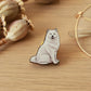 Samoyed dog pin