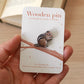 Chipmunk pin - Wooden pin