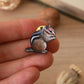 Chipmunk pin - Wooden pin