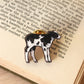 Cow pin - Wooden baby cow brooch