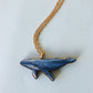 Humpback whale necklace - wooden whale pendant