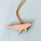 Humpback whale necklace - wooden whale pendant