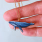 Humpback whale necklace - wooden whale pendant