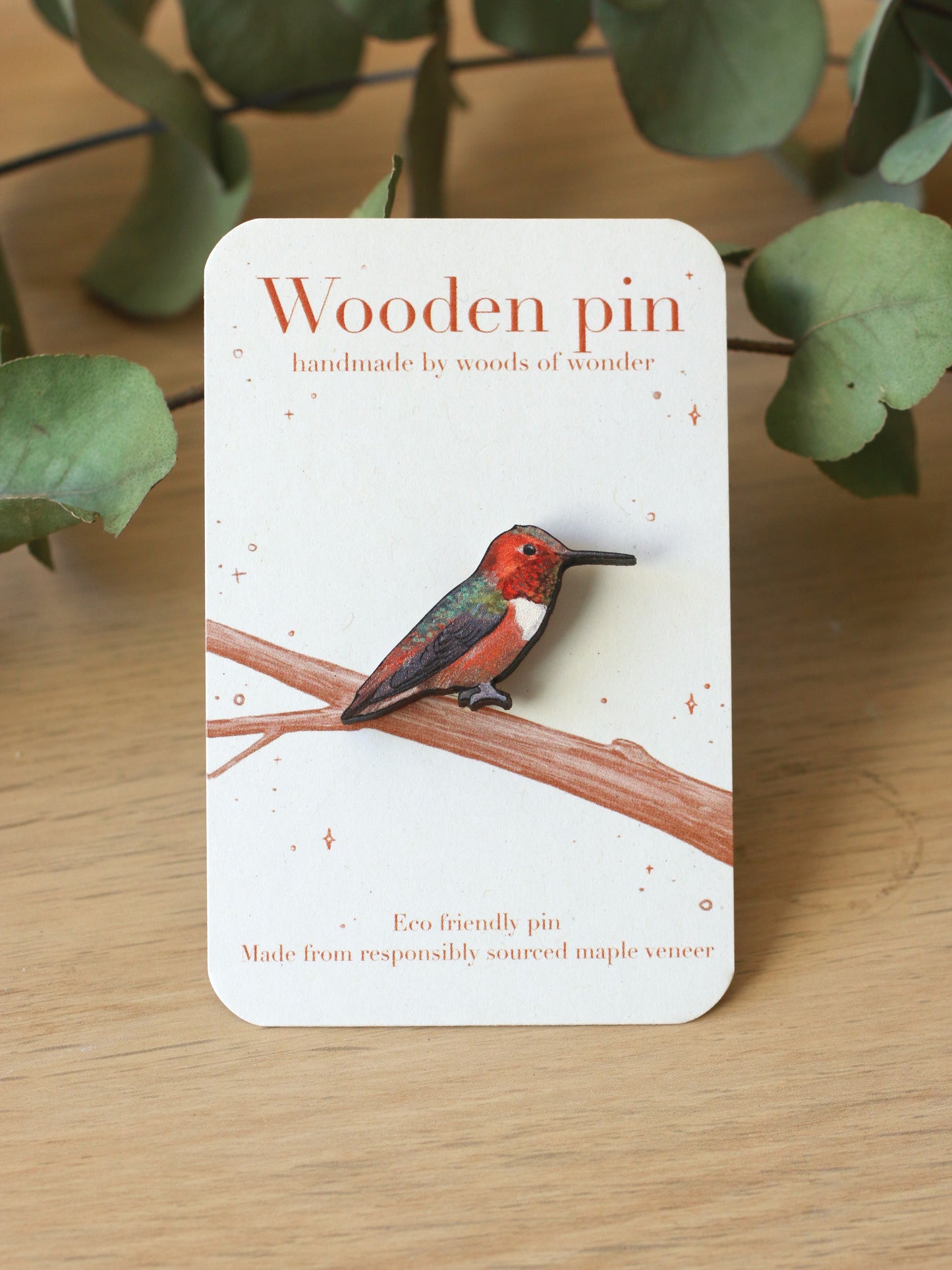 Hummingbird pin