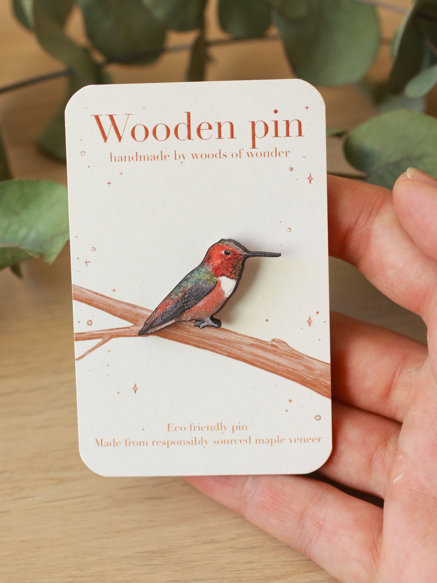 Hummingbird pin