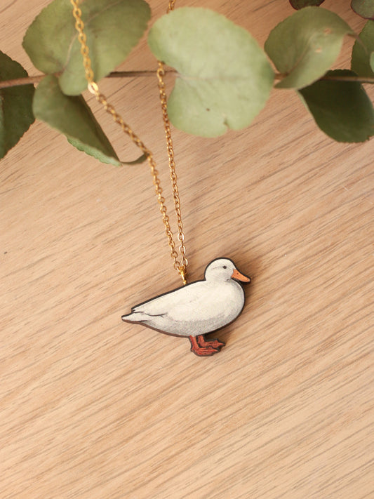 White duck necklace