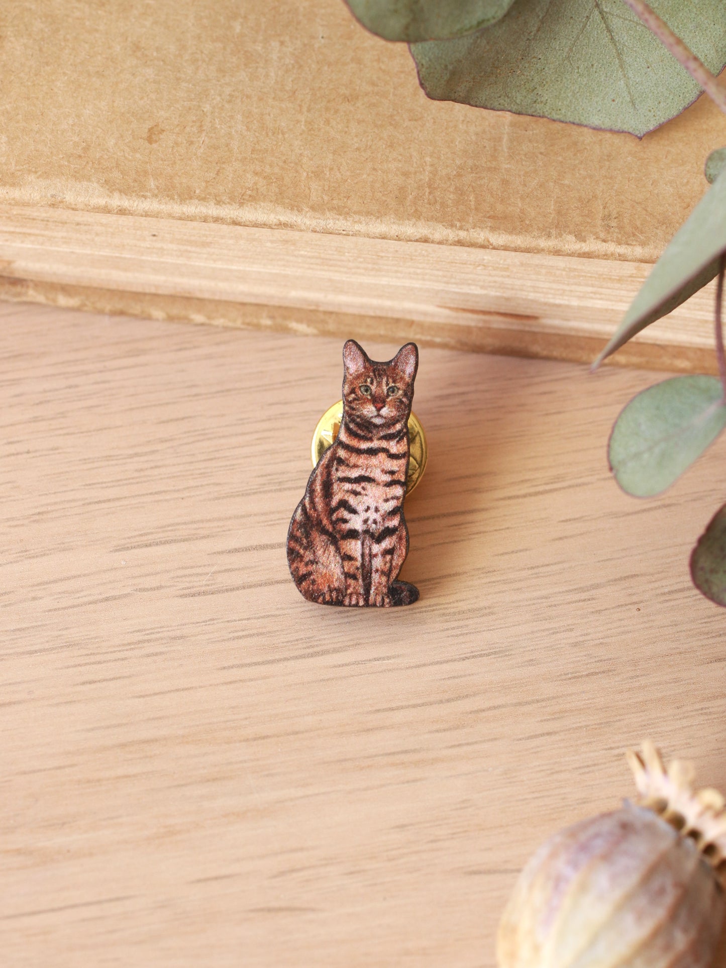 Bengal cat pin