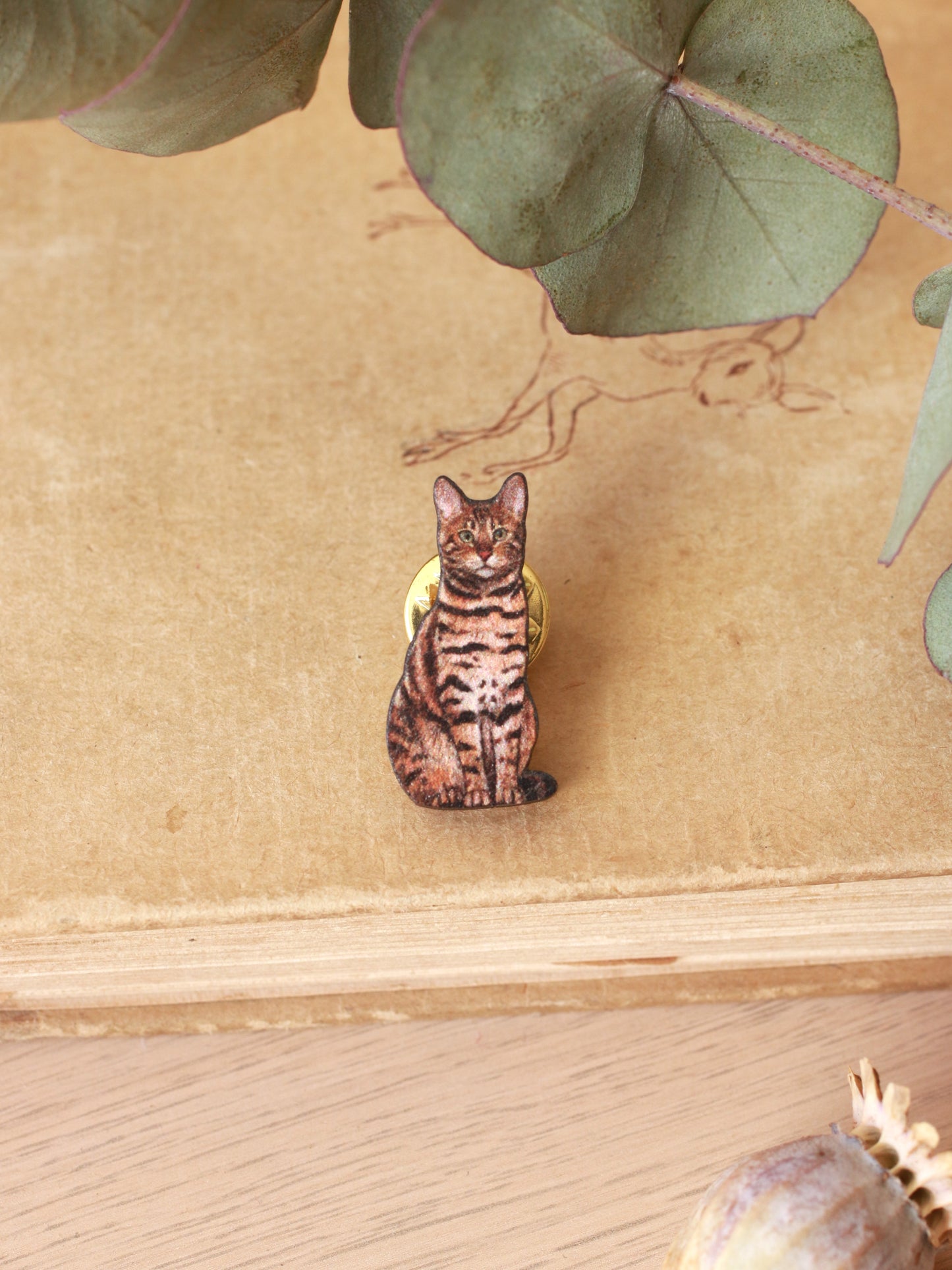 Bengal cat pin