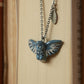 Great grey owl necklace with a feather charm