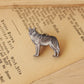 Wolf wooden pin