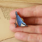 Nuthatch pin - wooden bird pin