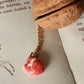 Sleeping Fox necklace in a walnut box