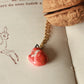 Sleeping Fox necklace in a walnut box
