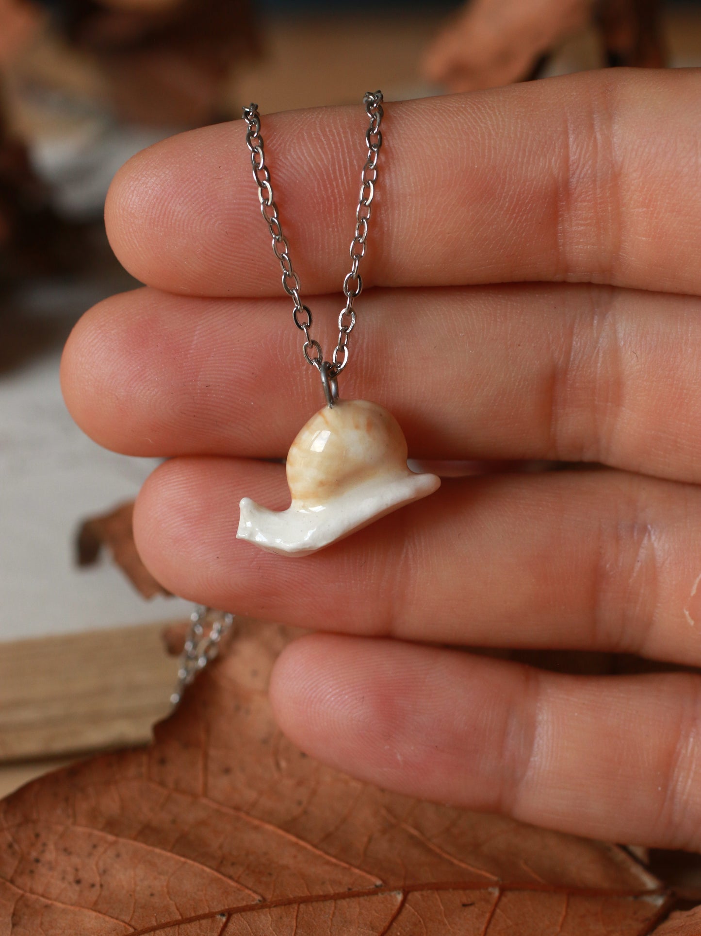 Snail necklace