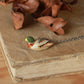Mallard duck necklace