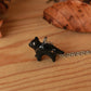 Black cat necklace