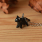 Black cat necklace