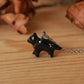 Black cat necklace