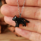 Black cat necklace