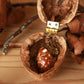Sleeping Fawn necklace in a walnut box