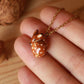 Sleeping Fawn necklace in a walnut box