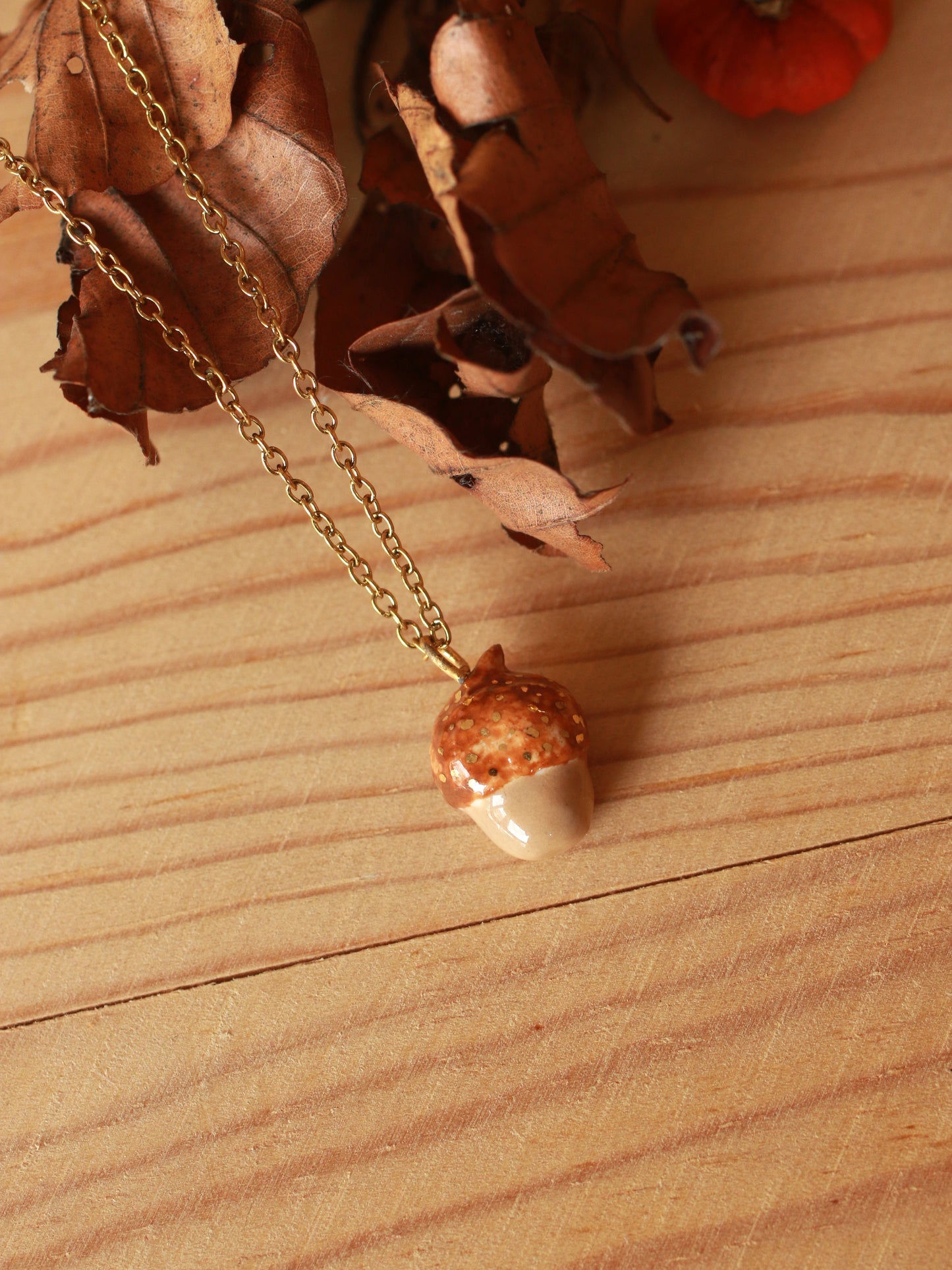 Acorn necklace