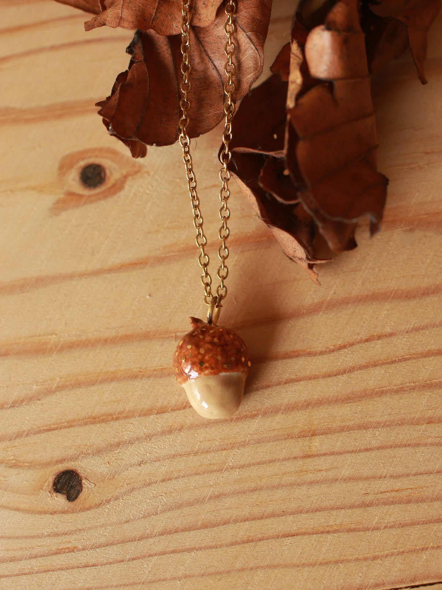 Acorn necklace