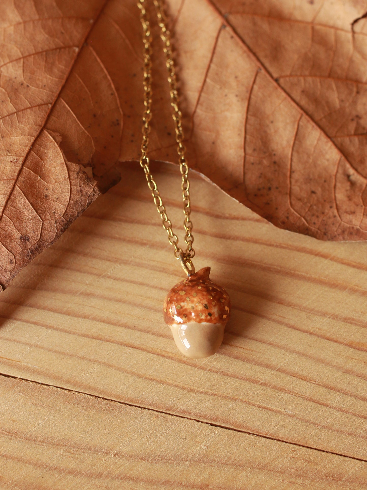 Acorn necklace